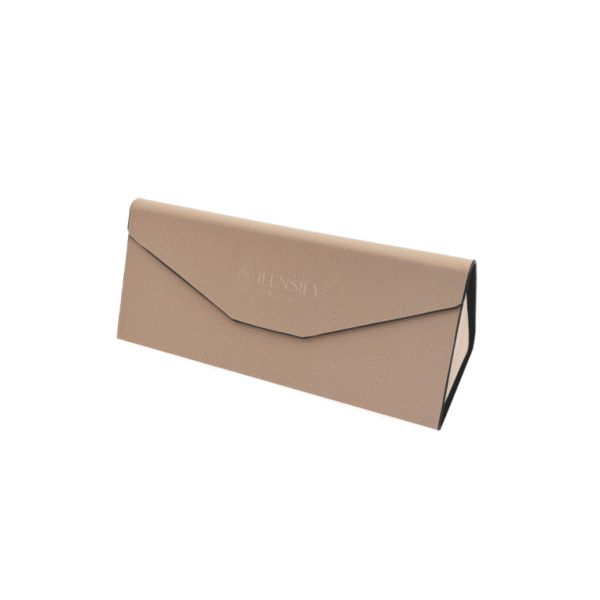 Metal Eyewear Case Light Brown
