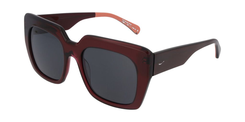 Coca-Cola 15032 572 sunglasses in dark red acetate