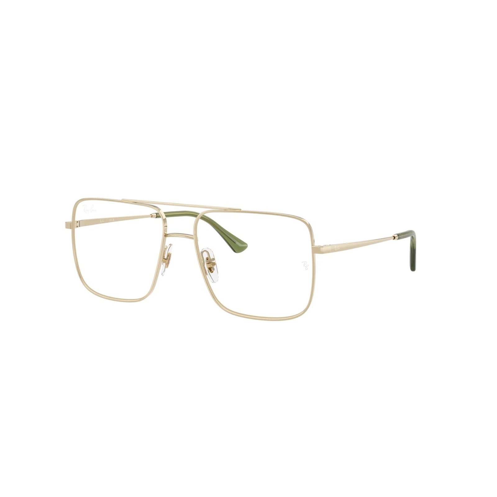 Ray-Ban Ari Optics RX3758V 54 2993 Ray-Ban Ari Optics RX3758V 54 2993 polished pale gold eyeglasses, angled view