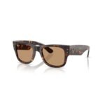 Ray-Ban Mega Wayfarer RB0840S 51 902/53 polished havana sunglasses with brown lenses
