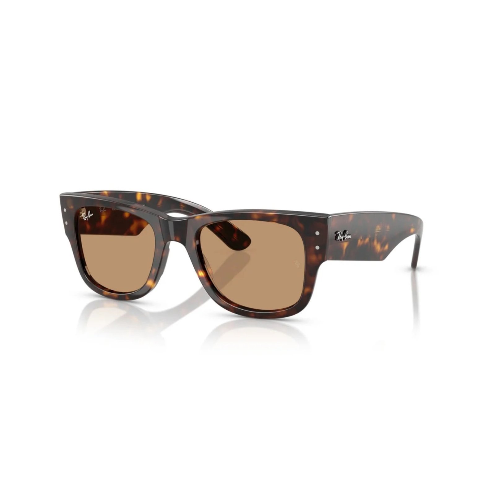 Ray-Ban Mega Wayfarer RB0840S 51 902/53 Ray-Ban Mega Wayfarer RB0840S 51 902/53 polished havana sunglasses with brown lenses