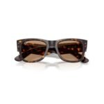 Ray-Ban Mega Wayfarer RB0840S 51 902/53 polished havana sunglasses with brown lenses