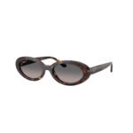 Ray-Ban RB2223 54 902/M3 havana oval sunglasses with grey gradient polarized lenses