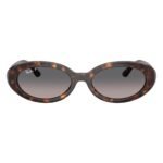 Ray-Ban RB2223 54 902/M3 havana oval sunglasses with grey gradient polarized lenses