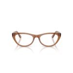 Ray-Ban RX5449D 54 8201 transparent brown square eyeglasses, second view