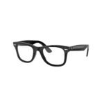 Ray-Ban Wayfarer Ease Optics RX4340V 50 2000 polished black eyeglasses, angled view