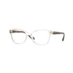 Vogue Eyewear VO2998 54 W745 transparent cat-eye eyeglasses, angled view