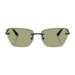 Vogue Eyewear VO4332S 59 352/82 black rimless cat-eye sunglasses with green lenses