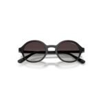Vogue Eyewear VO5692S 46 W44/8G black round sunglasses with grey gradient lenses, front view