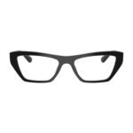 Vogue Eyewear VO5701U 53 W44 glossy black cat-eye eyeglasses, front view